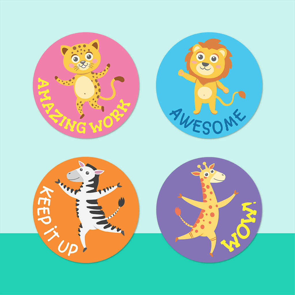 Dancing Animals Merit Stickers