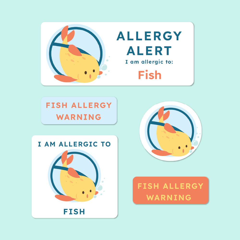 Allergy Alert Stickers