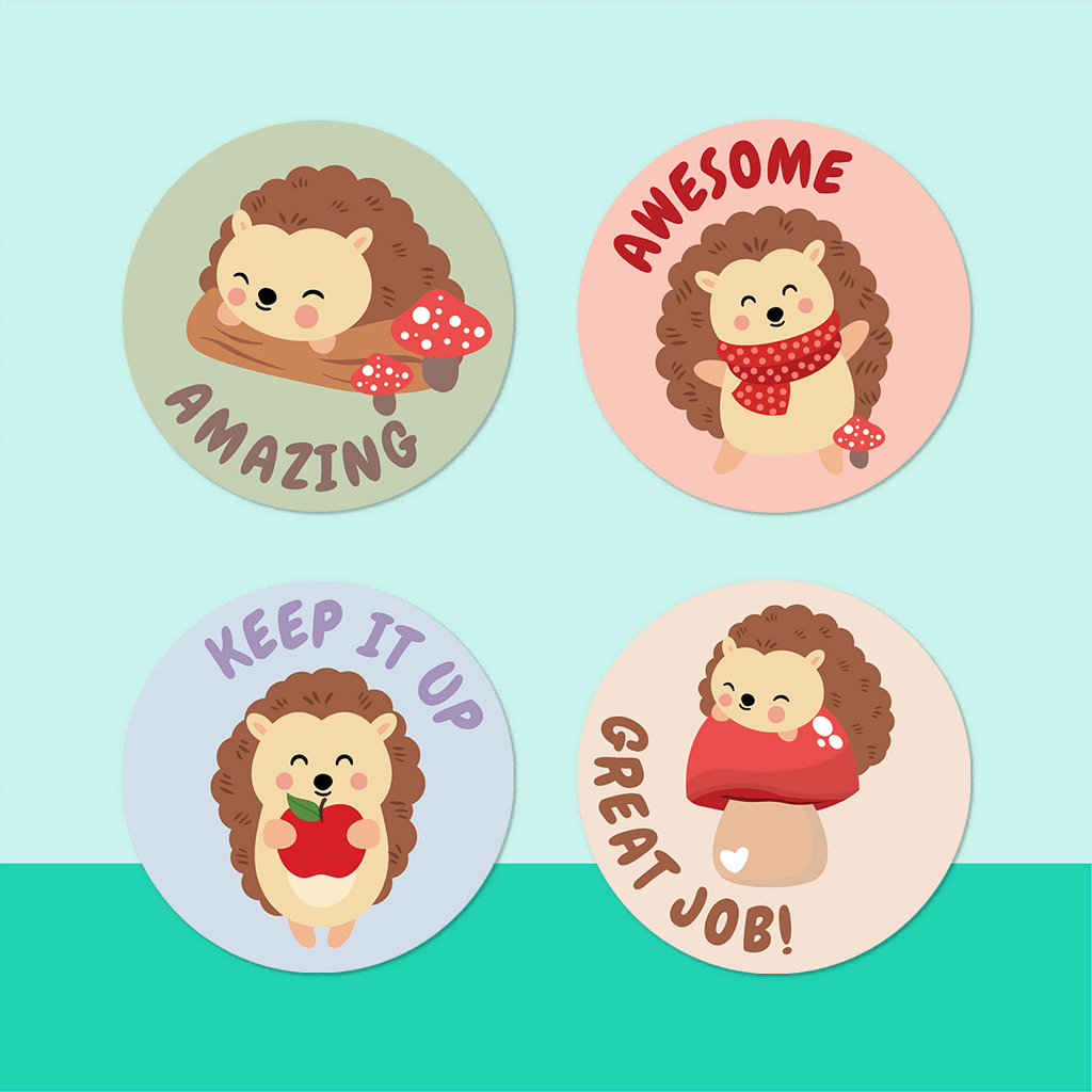 Hedgehogs Merit Stickers