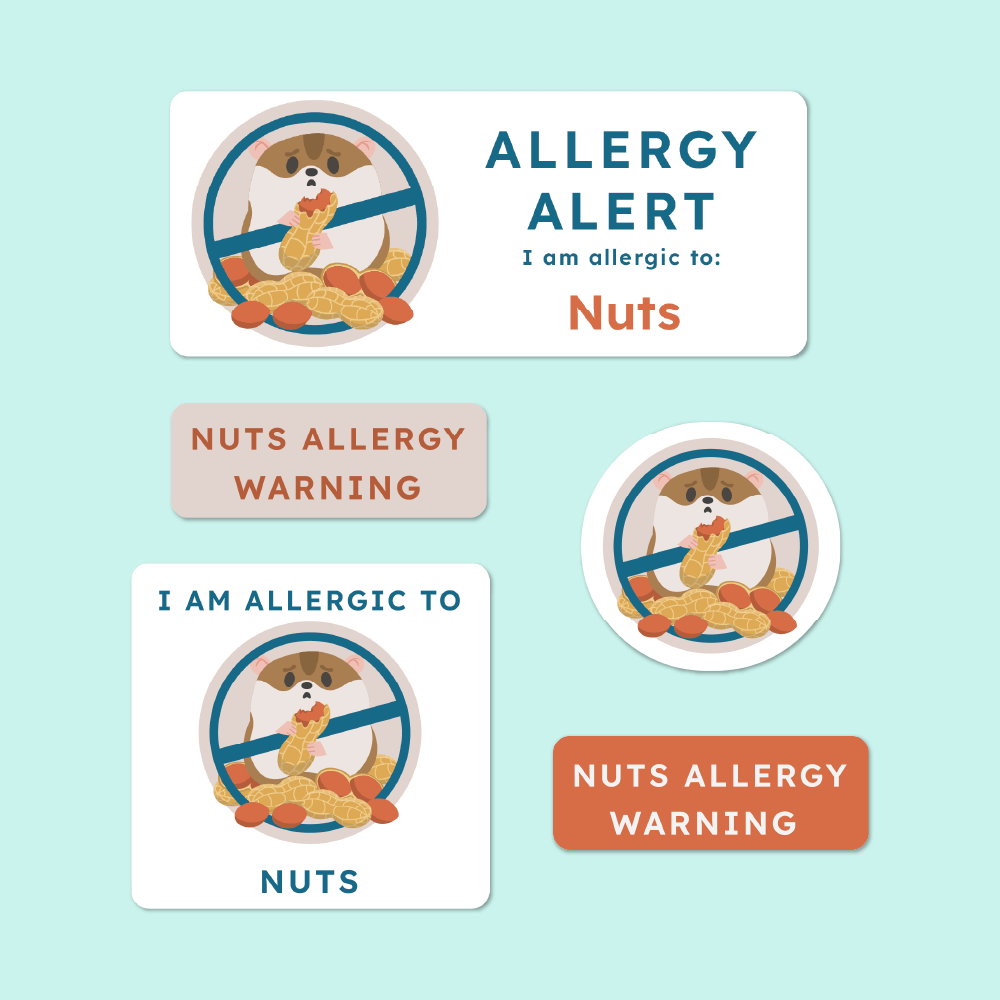 Allergy Alert Stickers