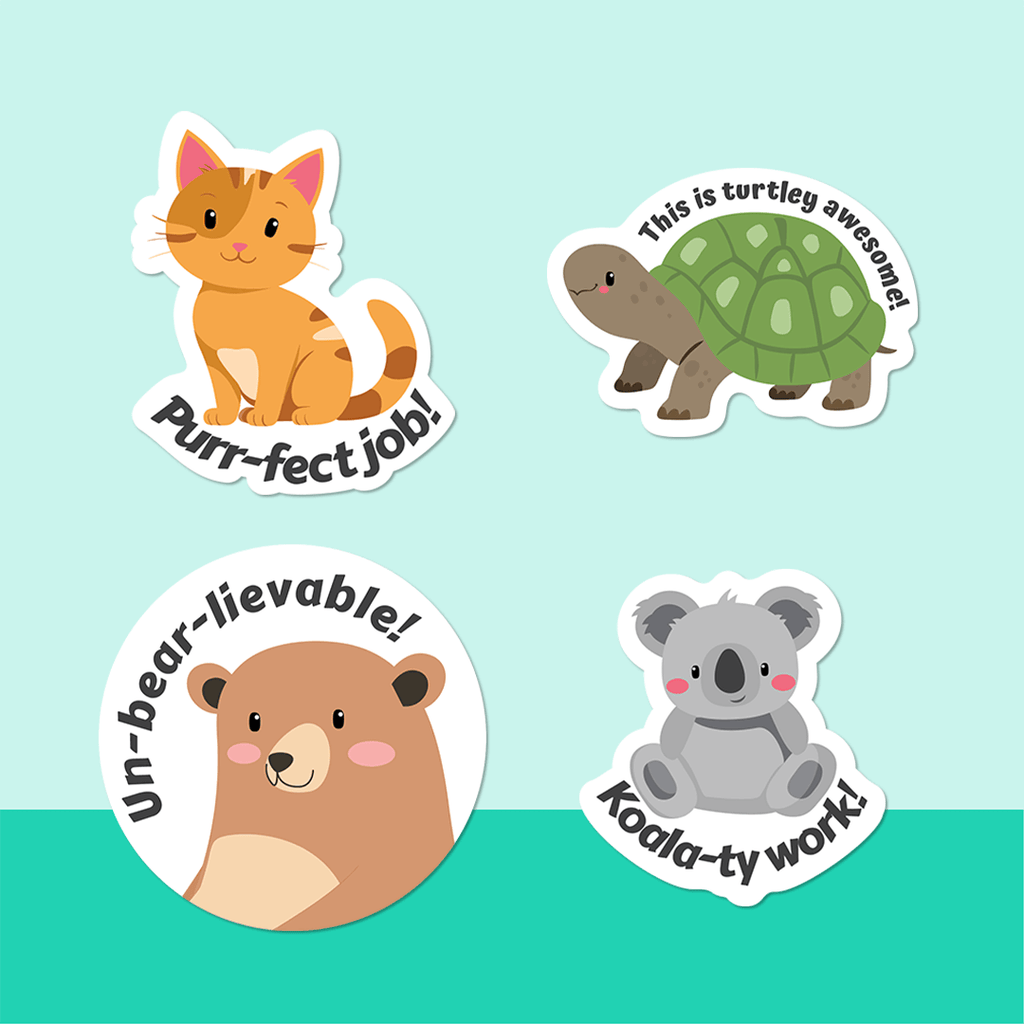 Punny Animals Merit Labels 1