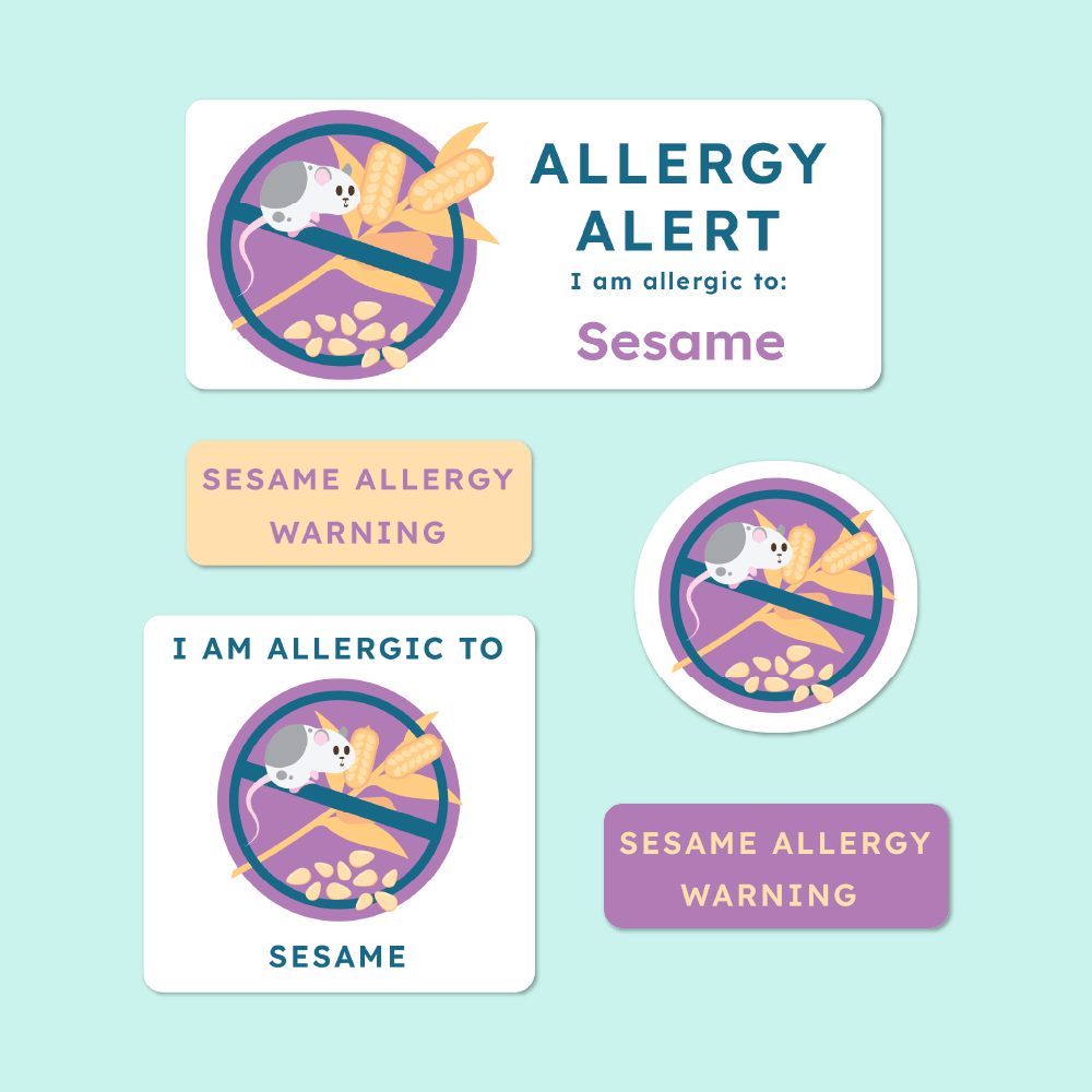 Allergy Alert Stickers