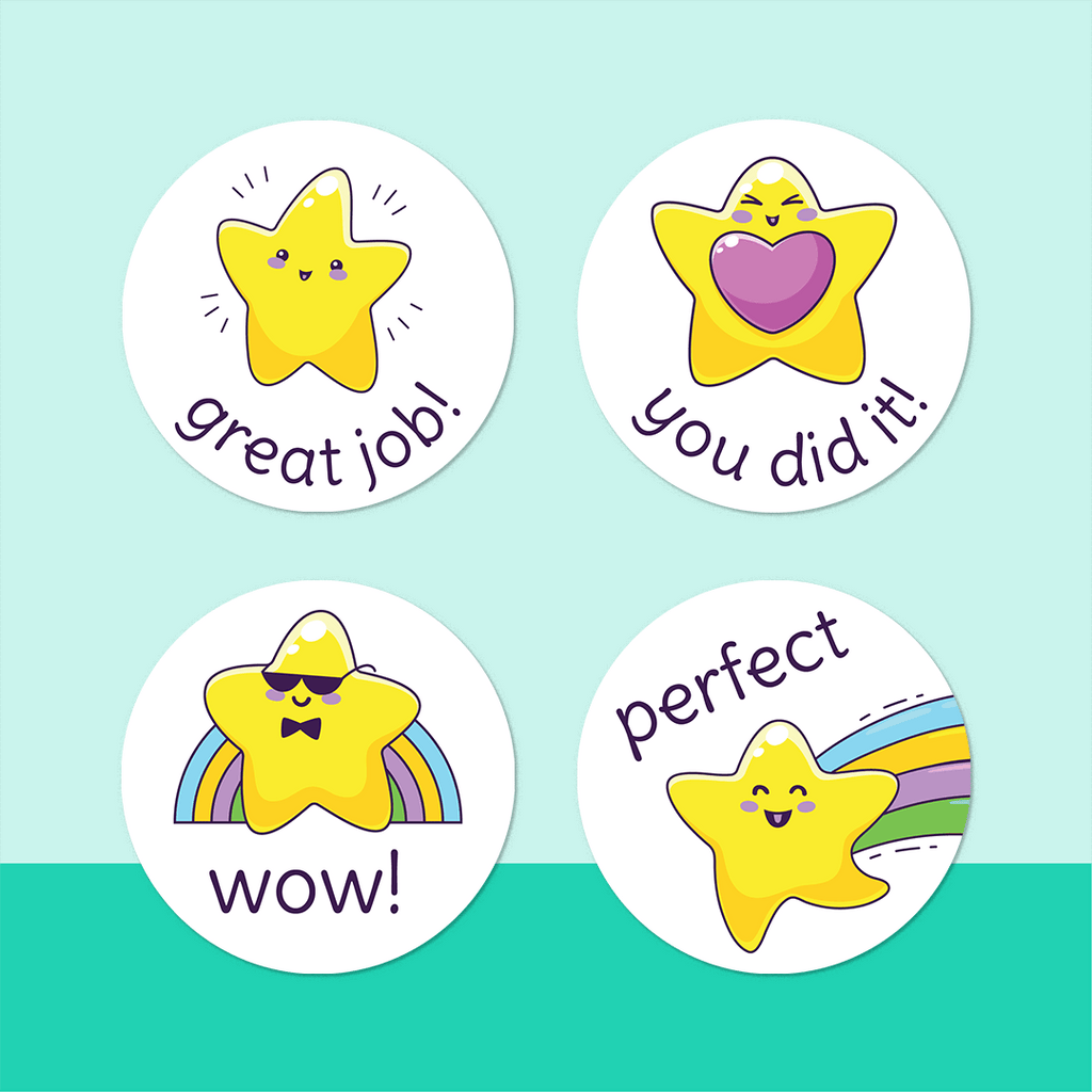 Stars Merit Stickers